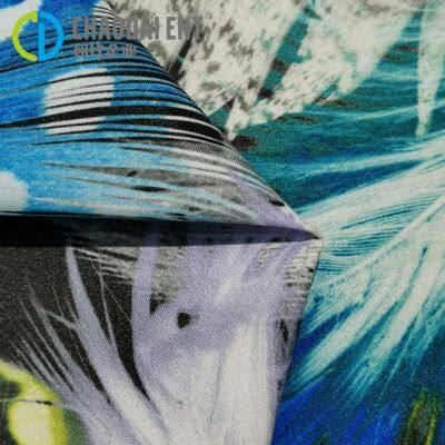 Brushed Printed 190T 100%OCEAN Recycled Polyester Pongee Fabric for Shopping Bags Umbrellas Luggage photo-2