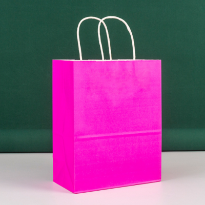 Recycled Kraft Paper Bag Brown Paper Bags Kraft Paper Bag For Fast Food Take Away photo-5