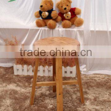 Hot-selling new-design Customized bamboo round stool