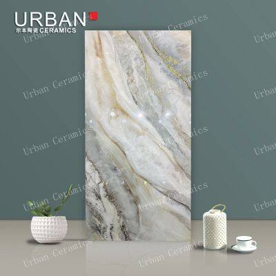Qingdao Gloden 600X1200mm Ceramic Glossy Glazed Polished Porcelain Floor Wall Tile