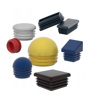 16mm 19mm 25mm 38.1mm Round square Tube End Leg Tip Plastic Pipe Plug
