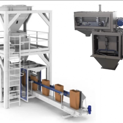 Automatic Dry Sand 25 Kg 20 Kg Open Mouth Bag Packaging Machine Multi-Function Rice Seed Grain Dog Food Feed Weighing Packing Machine