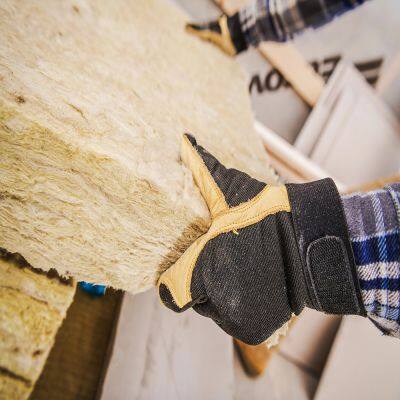 Eco-Friendly Rockwool Insulation Panel With Fire Rating A 600x1200mm Rock Wool Panels for Partition 40kgs Densiti photo-3