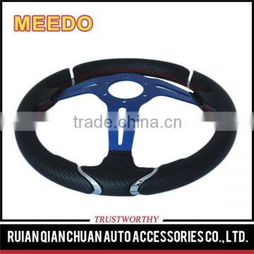 Hot selling cheap custom 350mm steering wheel suede