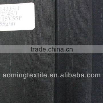 Cheap Wool Suit Fabric on PROMOTION With Big Stripes photo-2