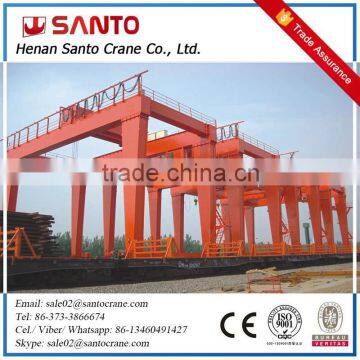 With Trade Assurance CE/ISO Standard Steel Structure 20Feet 40Feet Model U-Frame Double Girder Container Gantry Crane Price