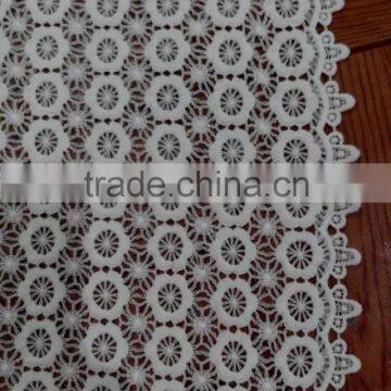 Wholesale Polyester Lace Fabric Embroidery Milk Silk Full Lace Design for Garment Accessory photo-2