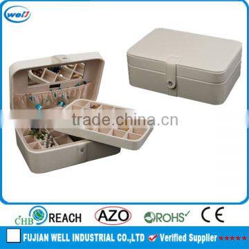 PU Leather egg shape jewelry box