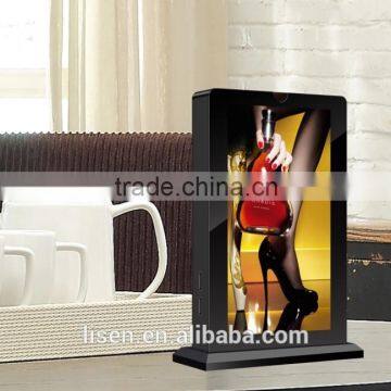 Fashionable Acrylic 15000mAh Menu Stand Advertising Power Bank for Restaurant/ Cafe / Bars photo-4