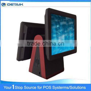 DTK-1533F OEM Accepted 15 inch All In One Touch Screen Dual POS