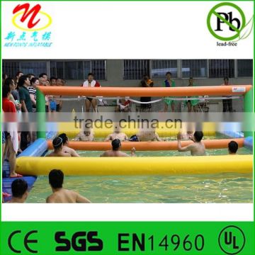 Inflatable water pool floating volleyball court