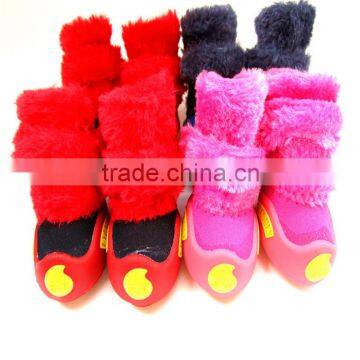 Factory Direct Sell Teddy Puppy Fall Winter Warm Waterproof Dog Boots Pet Shoes