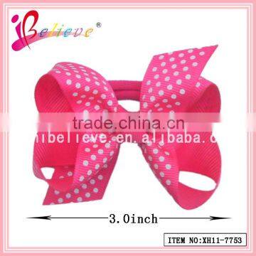 Reasonable price high quality wholesale ribbon bow hair bands for teenagers (XH11-7753)