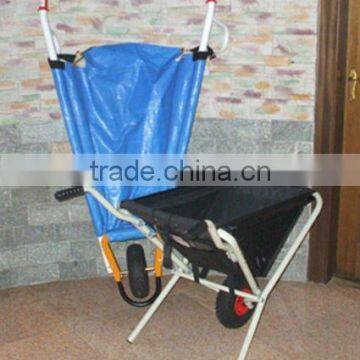 folding wheel barrow, foldaway wheel barrow, garden wheelbarrow