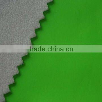 100% Polyester Soft Polar Fleece pu Coated Fabric for Shoes Linner photo-6