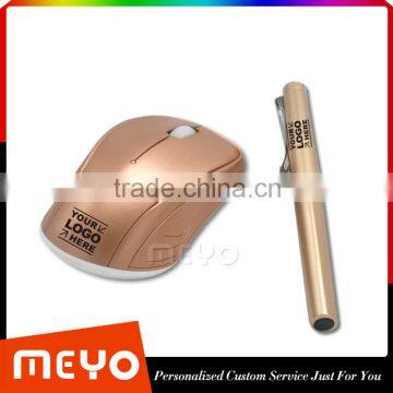 Memento Gift Set of Wireless Mouse and Capped Metal Pen for Promotion photo-2