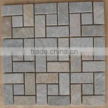 beige slate mosaic pattern