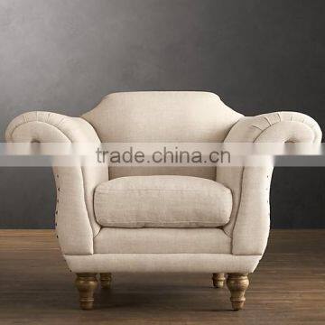 French Style Lounge Beach Sofa Chair Single Seater Sofa Living Room Sectional Sofa