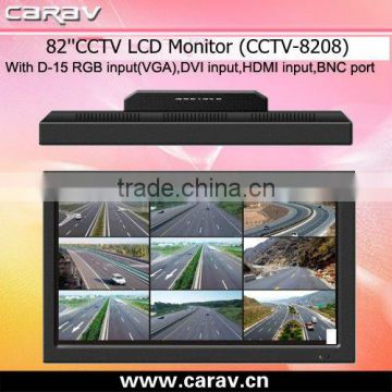 HD 82inch industrial LCD CCTV monitor with BNC/VGA/AV input