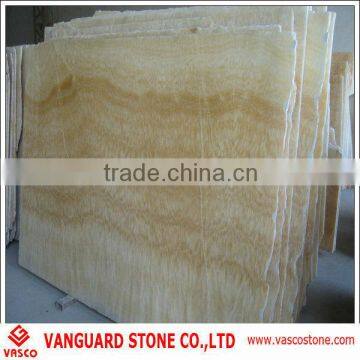 Natural yellow honey onyx marble slab