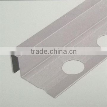 Decorative anodized aluminum tile trim