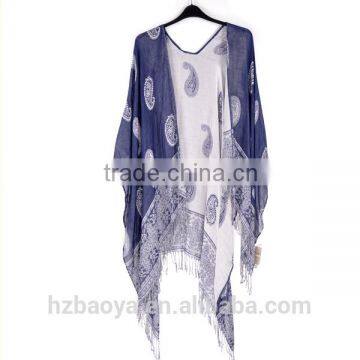 New fashion Paisley Jacquard viscose Tassel Shawl