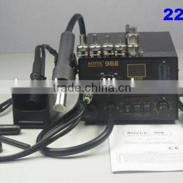 HOT! 500W Bga Soldering Station 220V/110V 3 in 1 SMD Hot Air Soldering Station Aoyue 968 photo-3