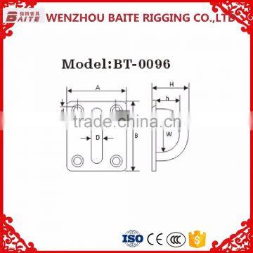 Stainless Steel Aisi316 Square Eye Plate in China Carabiner Rigging Manufacturer photo-2