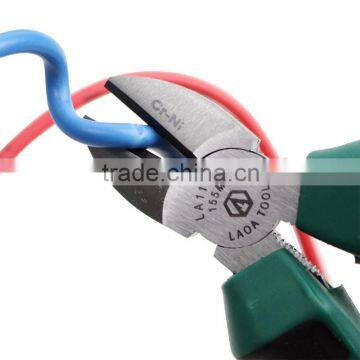 6 Inch Double Color TPR Handle Heavy Duty Diagonal Cutting Plier photo-4