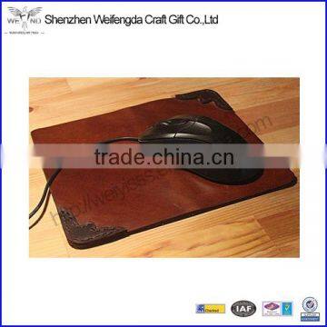 Classic Vintage High Quality New Genuine Brown Leather Handmade Mouse Pad