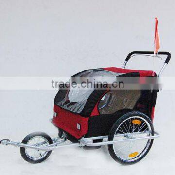 Baby trailer with stroller function