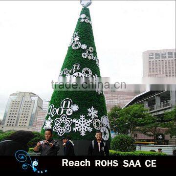 Best price new outdoor PVC giant Decorative christmas tree