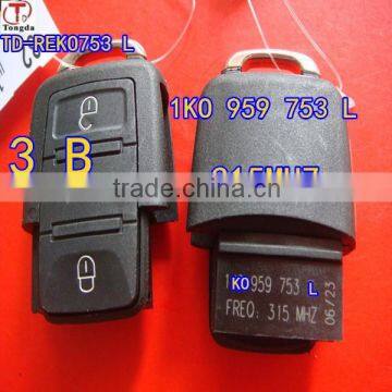 Tongda Key High Quality 2button Remote Key 433mhz ( 1JO 959 753 AG V5 ) for VW photo-6