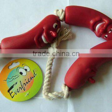 2014 Pet Cotton Rope Toy Sausages Shape Dog Toy