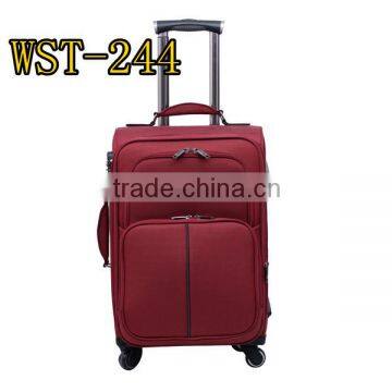 Popular style newest design rubber on aluminum wheel trolley set