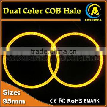 1224V super bright white&yellow dual color halo light