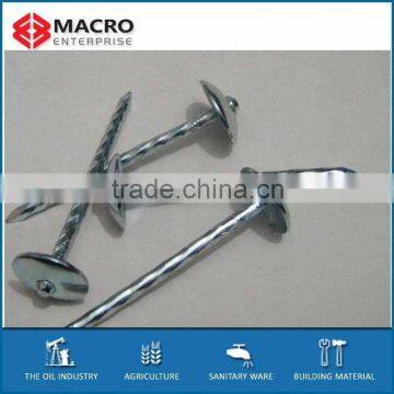 Umbrella galvanized twist shank roofing nails