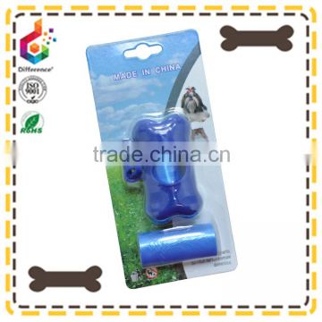 custom printed plastic dog waste bag dispenser and 2 refills