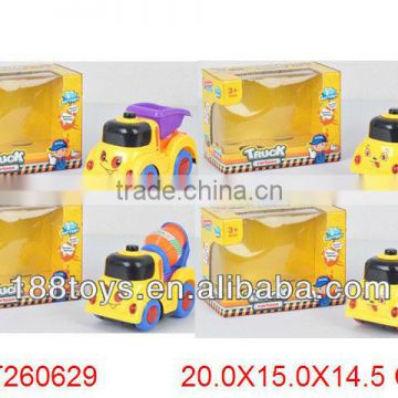 Cartoon B/O construction truck toys for sales