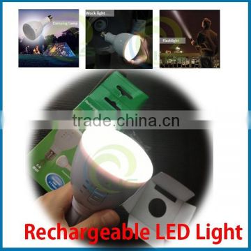 LED rechargeable bulb magic light e27 3w/5w/7w/9w plastic housing best price ,rechargeable battery magic led hand bulb light