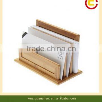 High Quality Bamboo 3-Slot Letter Sorter