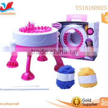 2015 New item wholesale educational toy DIY Educational Knit toys wool weaving machine toy