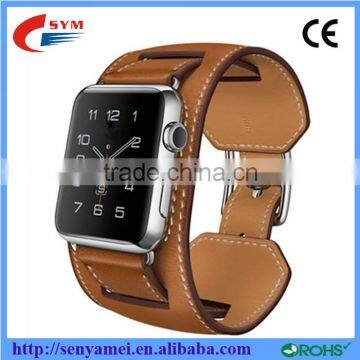 for Apple Watch Leather Band, Colorful Genuine Leather Wrist Strpap Replacement Band for Apple Watch China supplier