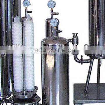 Stainless steel cartridge filter housing for filter water system