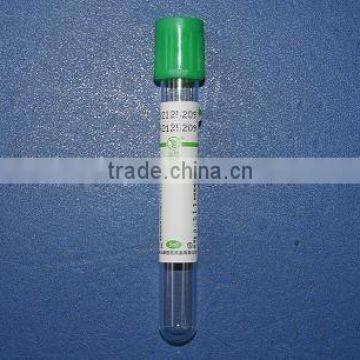 Medical Vacuum Blood Collection Tube Lithium Heparin Tube