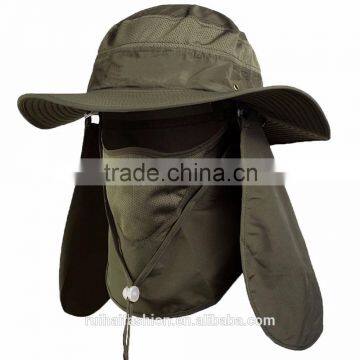 Outdoor Fashion Summer Outdoor Sun Protection Fishing Cap Neck Face Flap Hat photo-2