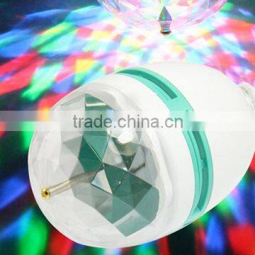 3W mini rotating multi color led disco laser strobe light for stage decoration