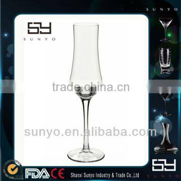 Popular Cheap Handmade Lead Free Crystal Clear Champagne Glass