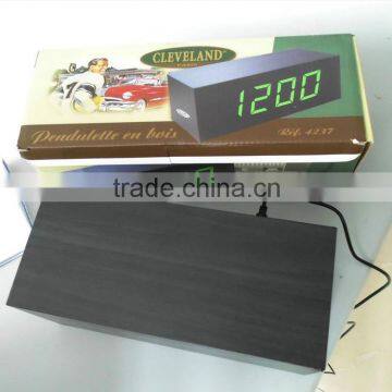 LED digital wooden clock , large led clock, virtual led clock