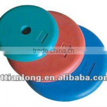 color rubber plates 20kg weight plates
